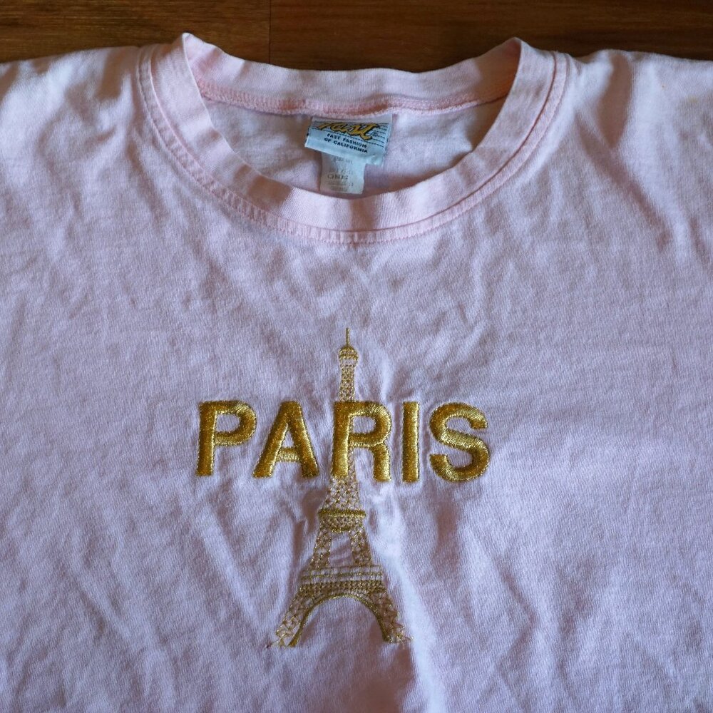 Retro Crop PARIS tee shirt